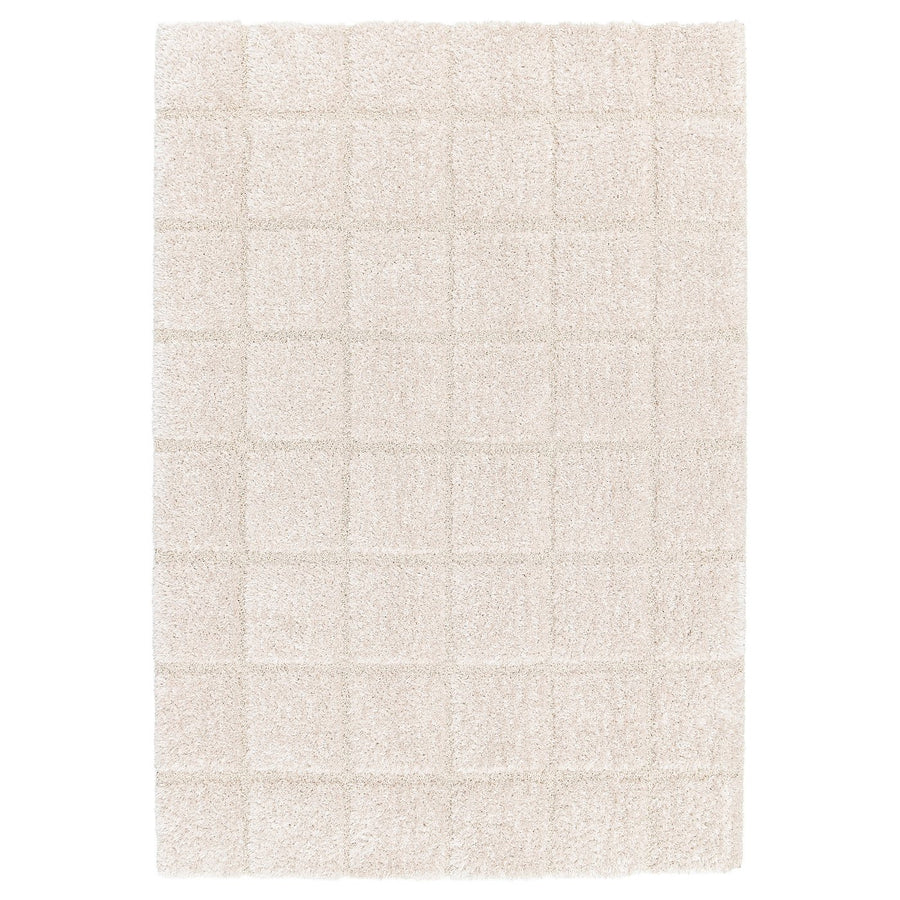 GEOLOG rug, high pile, off-white, 160x230 cm