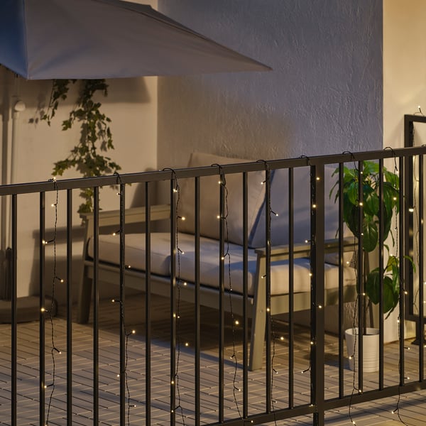 GETKÅL LED lighting curtain, outdoor, 8 m