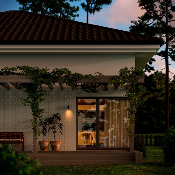 GETKÅL LED lighting curtain, outdoor, 8 m