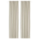 GINSTMOTT curtains, 1 pair, beige/with heading tape, 145x300 cm