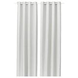 GINSTMOTT curtains, 1 pair, white/with eyelets, 145x300 cm