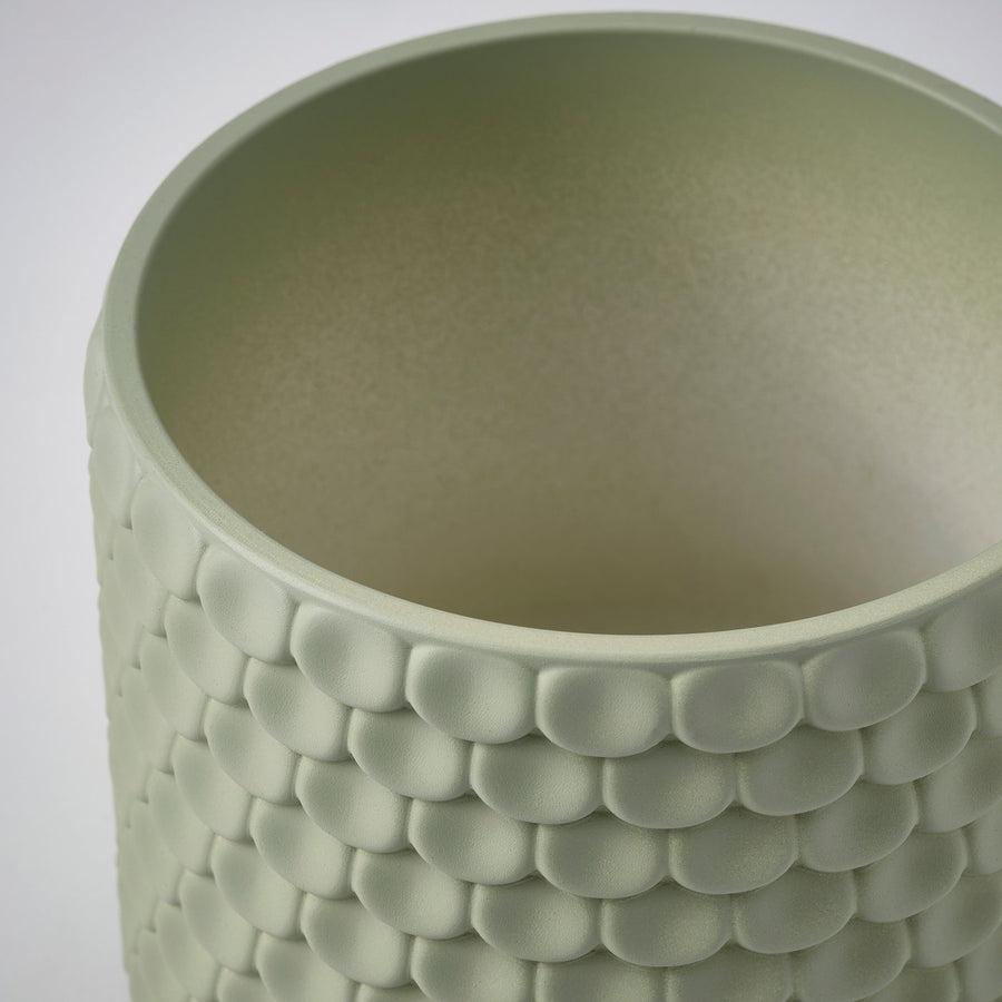 GLACIÄRBJÖRN plant pot, light green, 14 cm
