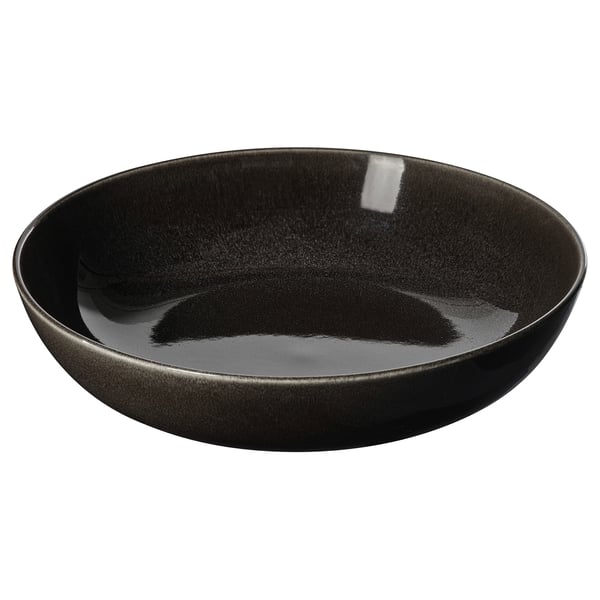 GLADELIG serving bowl, dark grey, 30 cm