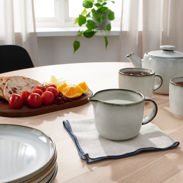 GLADELIG milk/cream jug, grey, 0.4 l