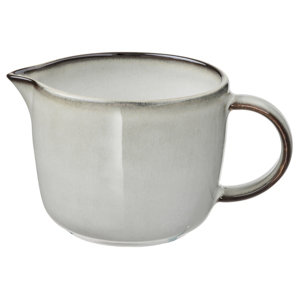 GLADELIG milk/cream jug, grey, 0.4 l