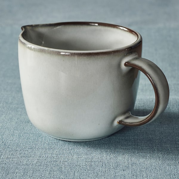 GLADELIG milk/cream jug, grey, 0.4 l