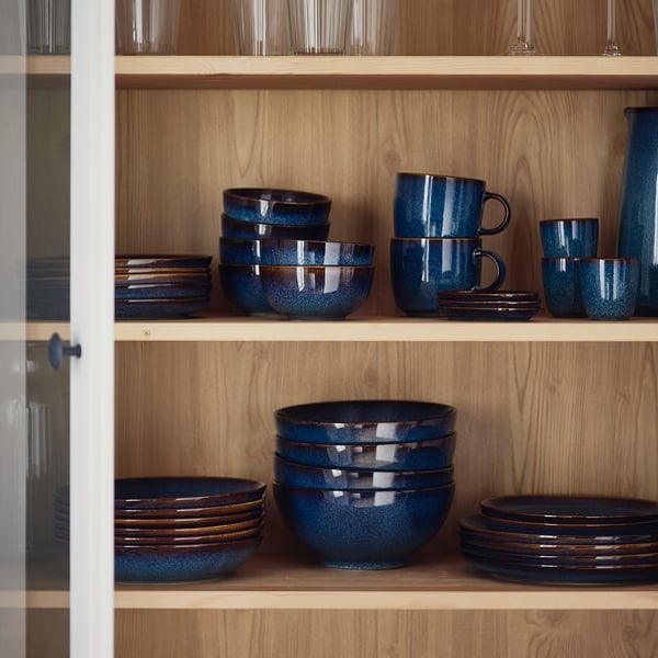 GLADELIG side plate, blue, 20 cm