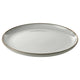 GLADELIG plate, grey, 25 cm