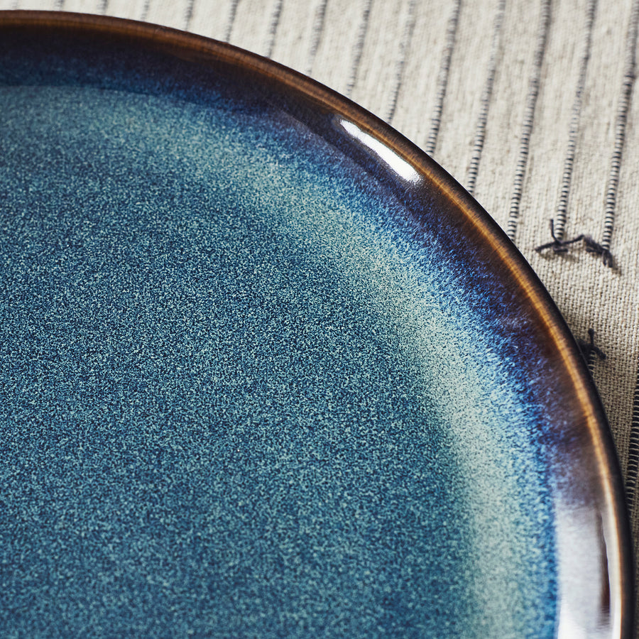 GLADELIG 18-piece service, blue