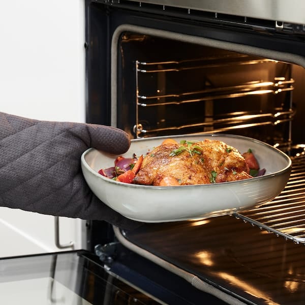 Ikea GLADELIG - Oven dish, set of 2, grey