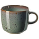 GLADELIG mug, beige-green, 37 cl