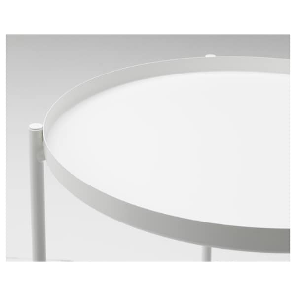 Ikea GLADOM - Tray table, white, 45x53 cm