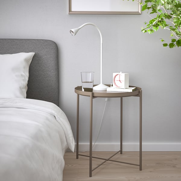 GLADOM tray table, dark grey-beige, 45x53 cm