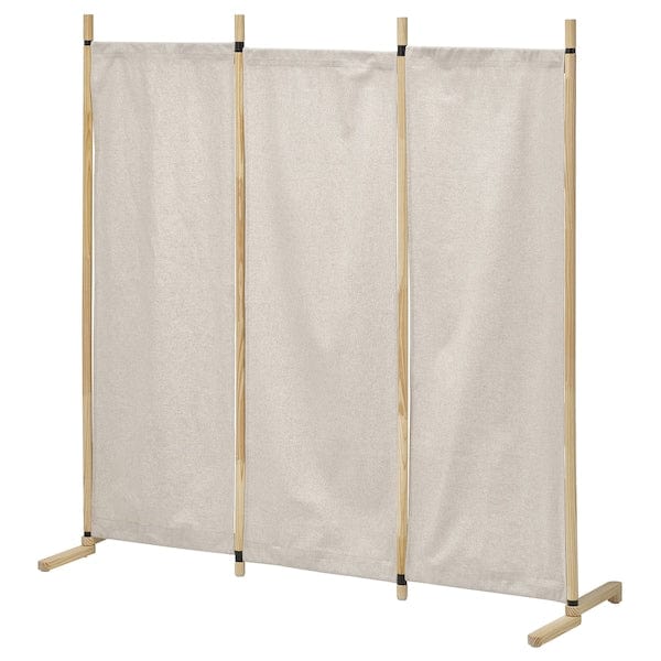 Ikea GLAMBERGET - Room divider, pine/Katorp beige, 150x150 cm