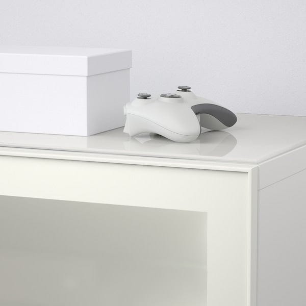 Ikea GLASSVIK - Glass door, white/frosted glass,60x64 cm