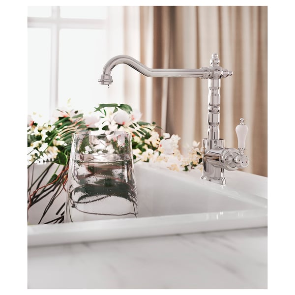 GLITTRAN kitchen mixer tap, chrome-plated
