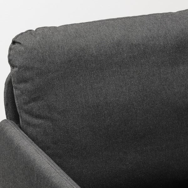 Ikea GLOSTAD 2-seater sofa - Dark grey Knisa ,