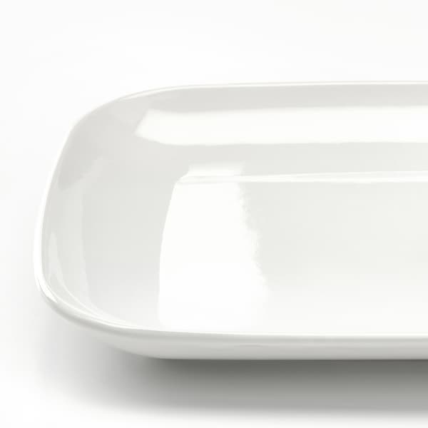 Ikea GODMIDDAG - Plate, white, 18x30 cm
