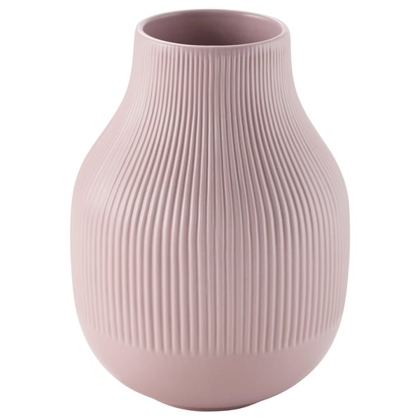 GRADVIS vase, pink, 21 cm
