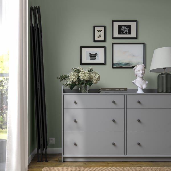GRÅFJÄLLET room divider, anthracite, 150x175 cm