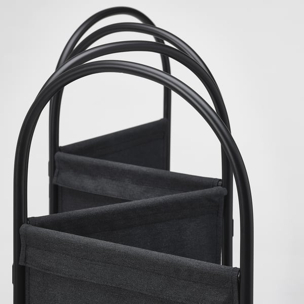 GRÅFJÄLLET room divider, anthracite, 150x175 cm