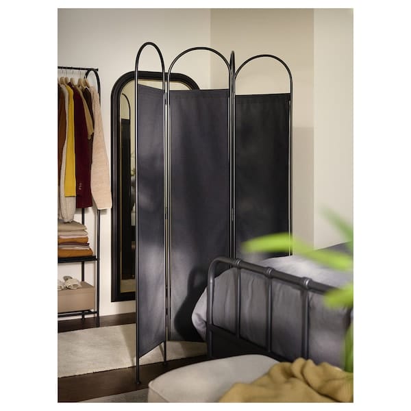 Ikea GRÅFJÄLLET - Room divider, anthracite, 150x175 cm