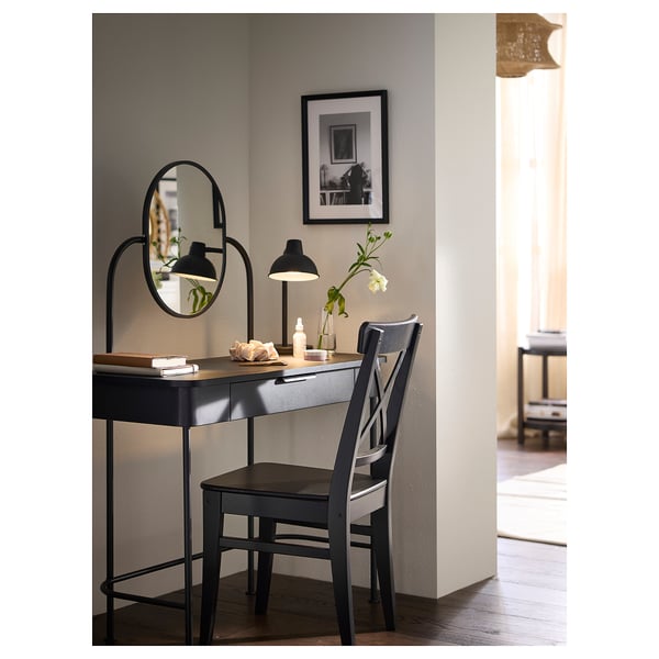 GRÅFJÄLLET dressing table, anthracite, 100x42 cm