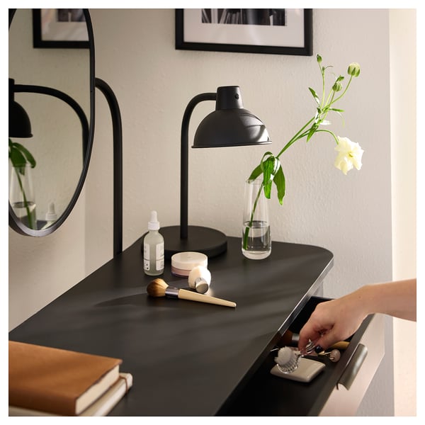 GRÅFJÄLLET dressing table, anthracite, 100x42 cm