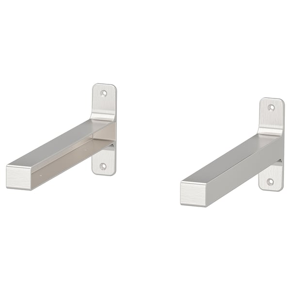 GRANHULT bracket, nickel-plated, 30x12 cm, 2 pack