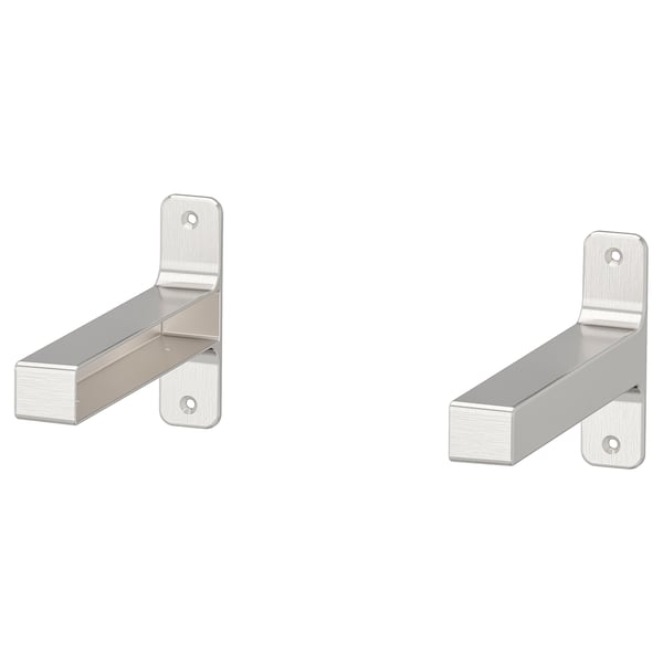GRANHULT bracket, nickel-plated, 20x12 cm, 2 pack