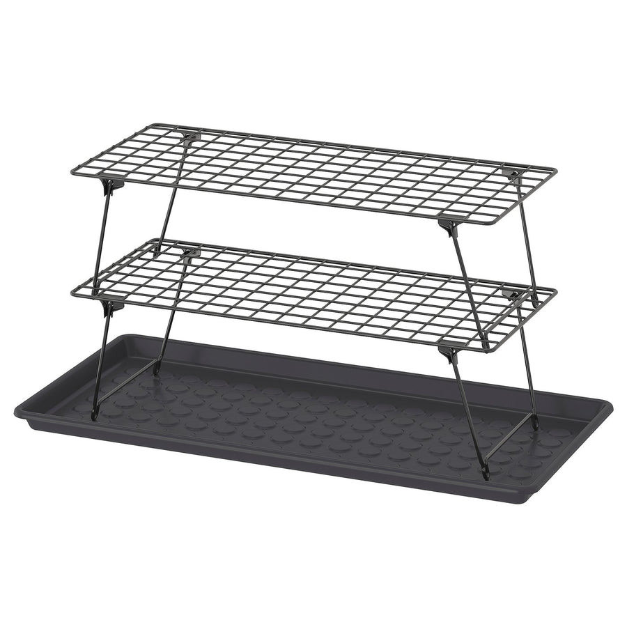 GREJIG / BAGGMUCK hallway furniture, set of 3, grey