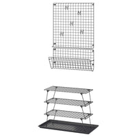 GREJIG / BAGGMUCK hallway furniture, set of 6, grey