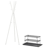 GREJIG / EKRAR hallway furniture, set of 4, white/grey