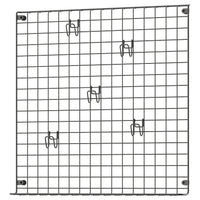 GREJIG wall grid with rail, grey, 58x59 cm