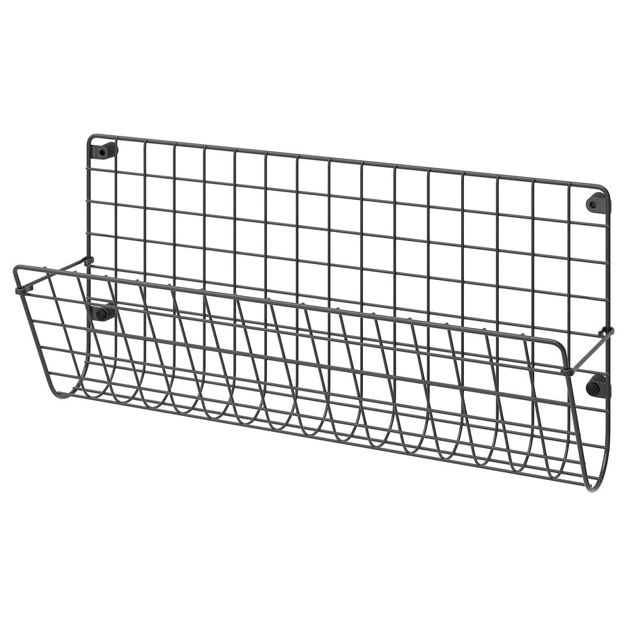 GREJIG wall pocket, grey, 58x17x28 cm