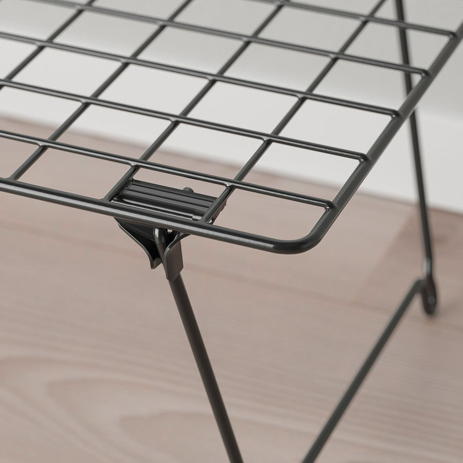 GREJIG shoe rack, grey, 58x17x27 cm