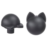 GREJSIMOJS knob, anthracite/cat, 38 mm, 2 pack