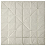 GREJSIMOJS mat/storage box, foldable/beige, 120x120 cm