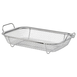 GRILLTIDER barbecue basket, stainless steel, 33x19 cm