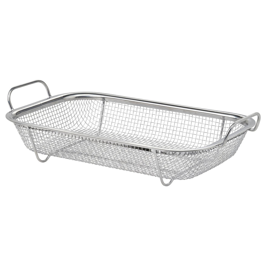GRILLTIDER barbecue basket, stainless steel, 33x19 cm