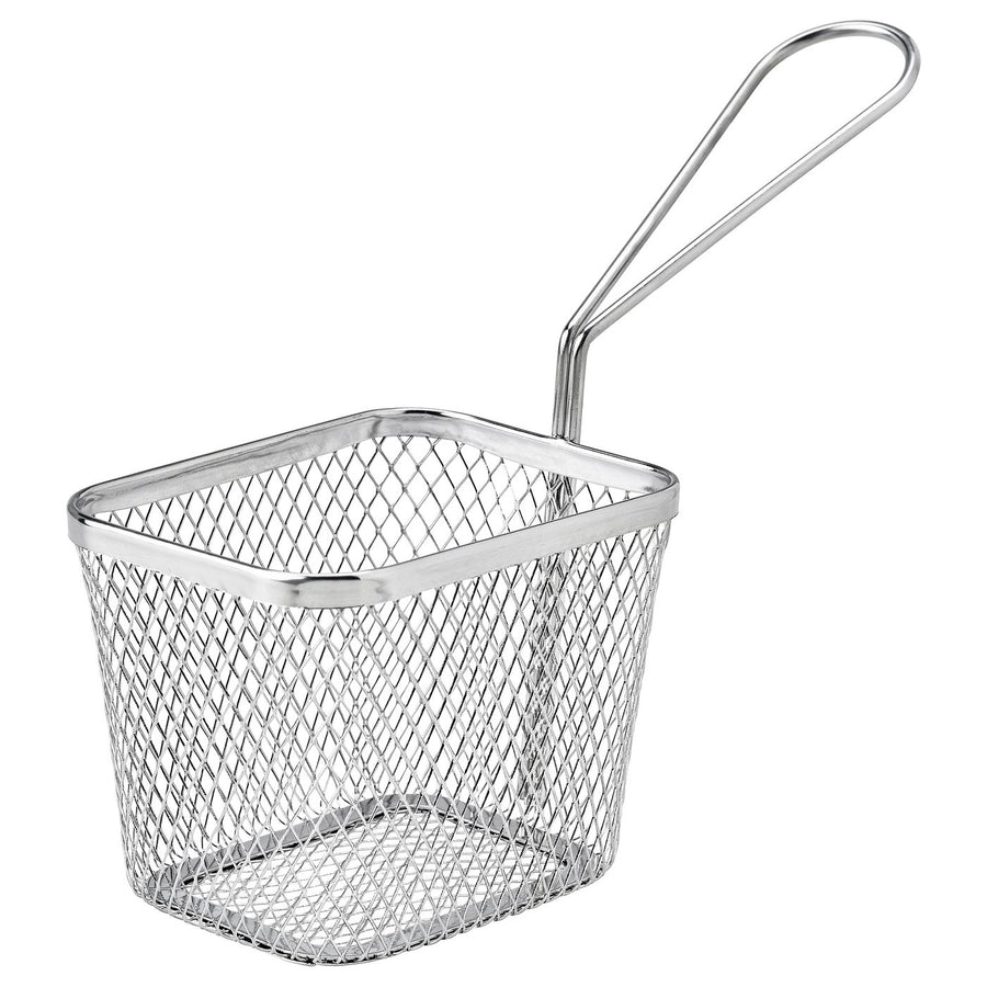 GRILLTIDER serving basket, stainless steel, 9x7x7 cm