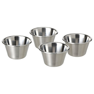 GRILLTIDER bowl for dip sauce, stainless steel, 7 cm, 4 pack