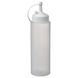 GRILLTIDER squeeze bottle, white/transparent, 330 ml
