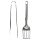 GRILLTIDER 2-piece barbecue tools set, stainless steel