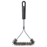 GRILLTIDER barbecue grill cleaning brush, stainless steel/black, 35 cm