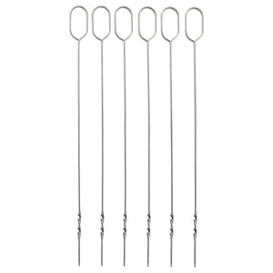 GRILLTIDER skewer, stainless steel, 31 cm, 6 pack