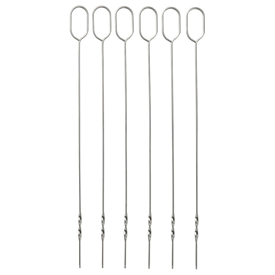 GRILLTIDER skewer, stainless steel, 31 cm, 6 pack