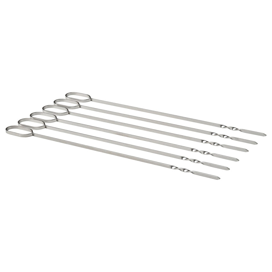 GRILLTIDER skewer, stainless steel, 31 cm, 6 pack