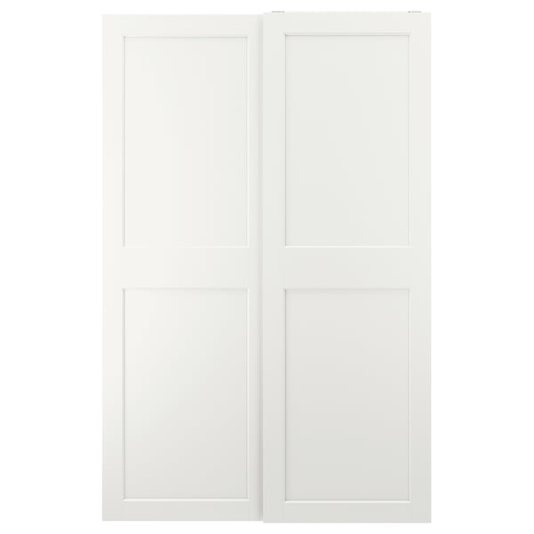 GRIMO pair of sliding doors, white, 150x236 cm