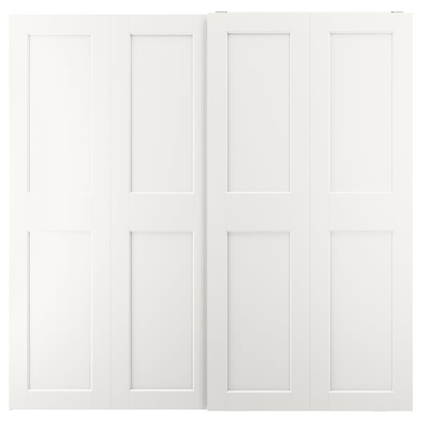 GRIMO pair of sliding doors, white, 200x201 cm
